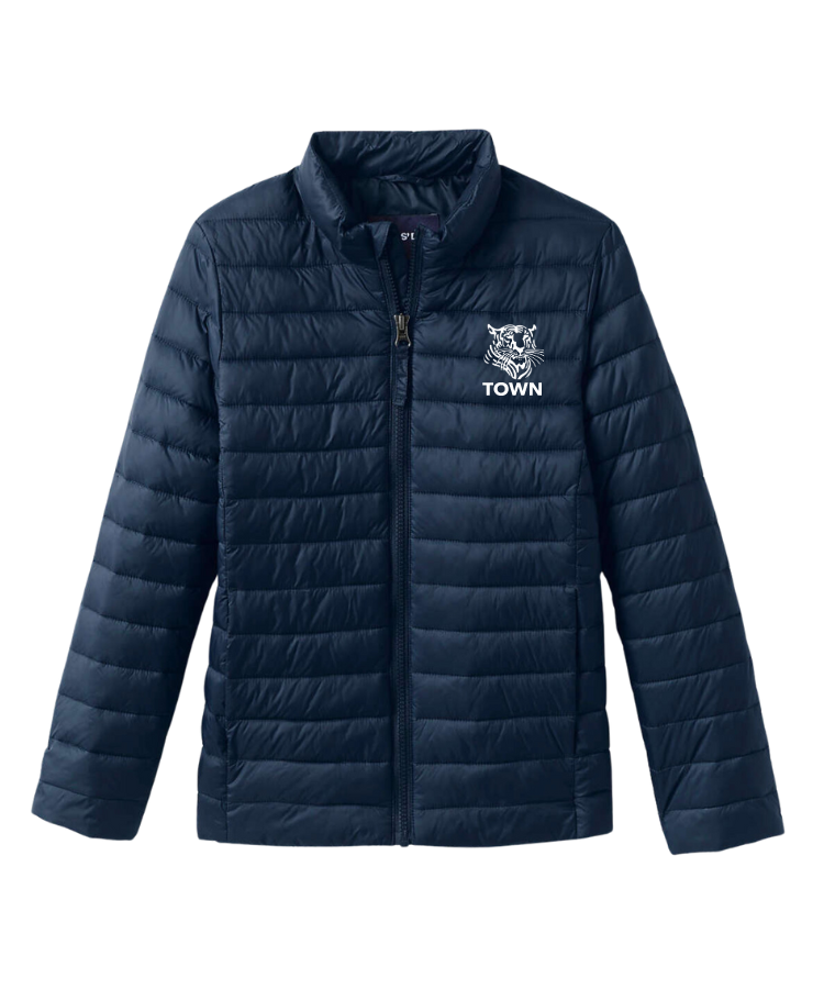 Youth Navy Puffer Jacket | Town School PA